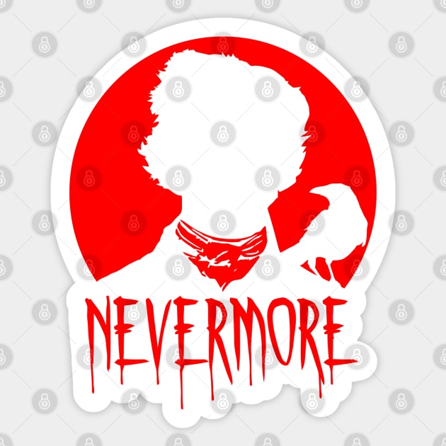 Nevermore - The Raven Sticker by buby87